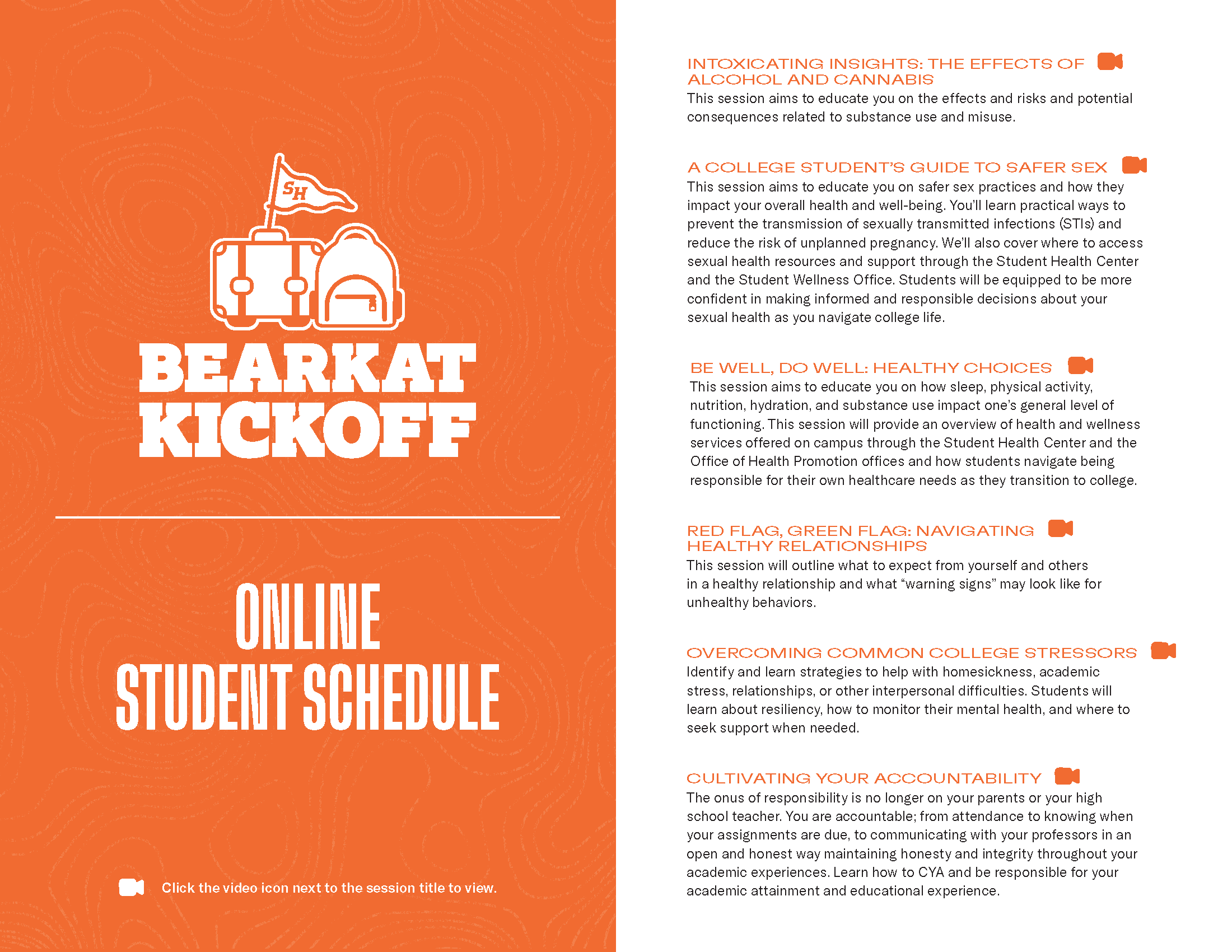 Bearkat Kickoff Online Program 2